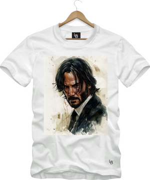 Camiseta Retrato Wick – Versão Artística