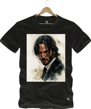 Camiseta Retrato Wick – Versão Artística