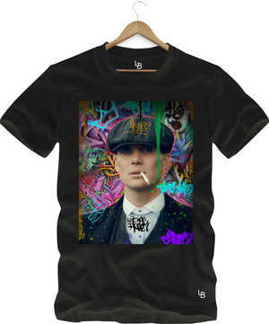 Camiseta Peaky Blinders - Thomas Shelby em Grafite