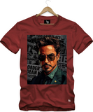 Camiseta Tony Stark Estiloso – Arte Retrô Marvel
